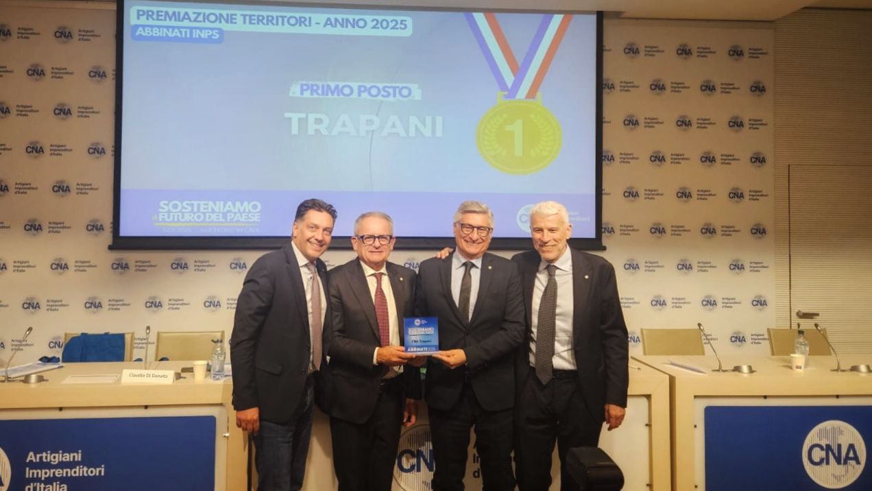 CNA Trapani prima in Italia per crescita associativa. Oltre 2.500 imprese associate
