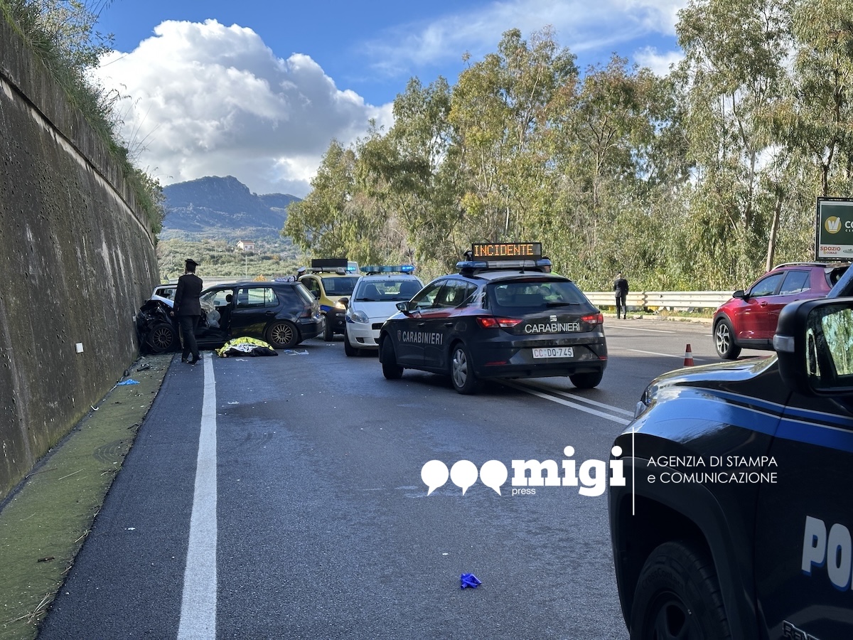 Tragico frontale ad Altofonte: morte madre e figlia sulla Palermo‑Sciacca