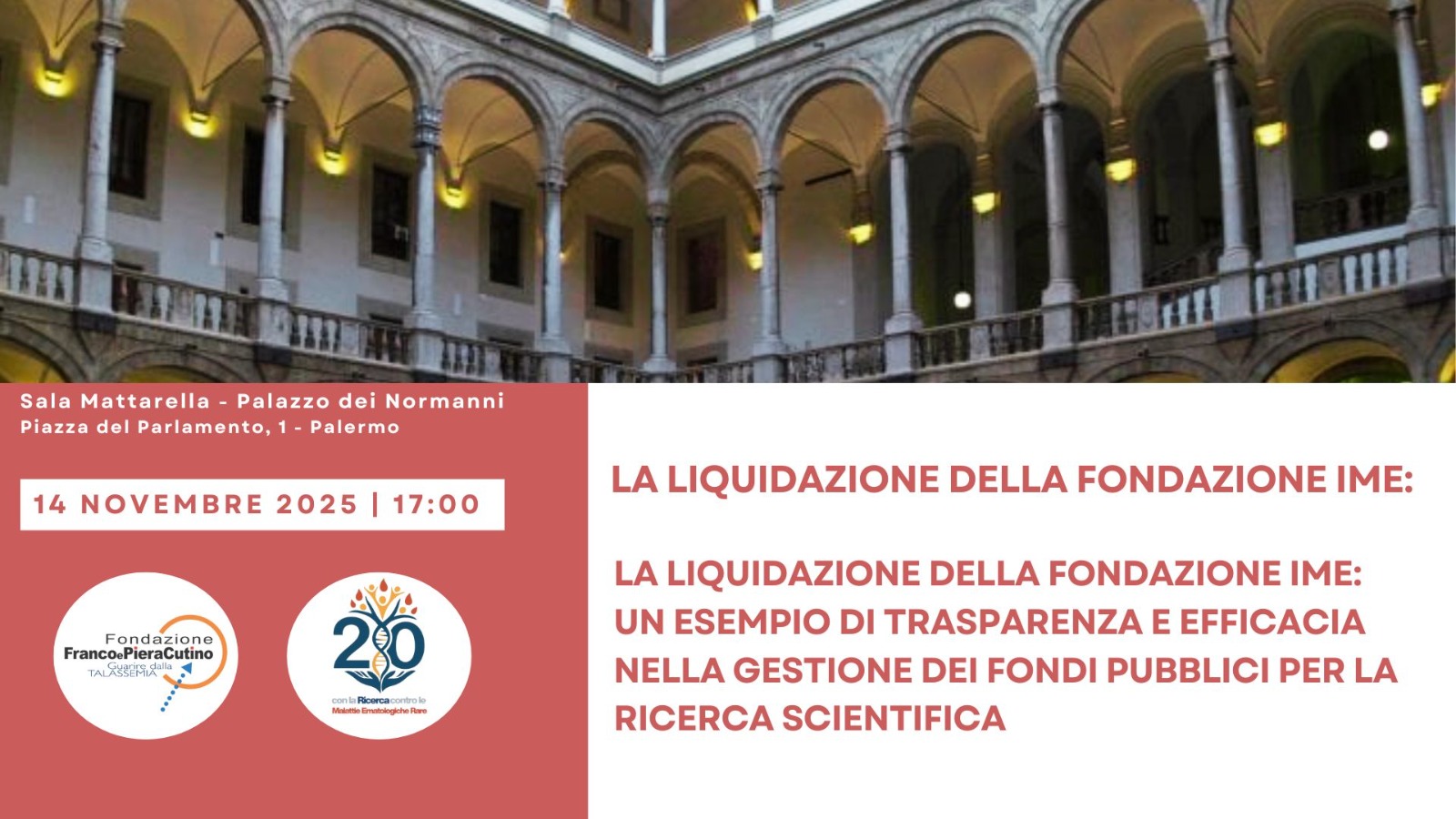 La fondazione Franco e Piera Cutino tra gli enti vincitori del bando IME