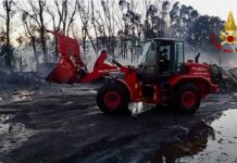 Campofelice, incendio rifiuti spento: concluse dopo tre giorni le operazioni dei Vigili del Fuoco